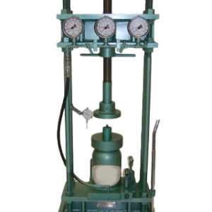 Prensa PORTER de 50T con tres manómetros análogos de 14, 70 y 70