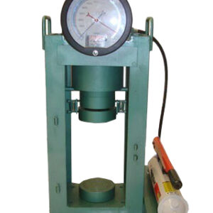 Prensa de 120T con manómetro NOSHOK análogo, bomba manual