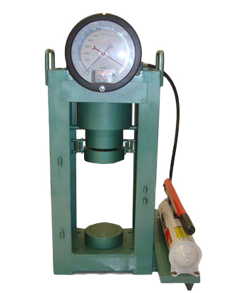 Prensa de 120T con manómetro NOSHOK análogo, bomba manual